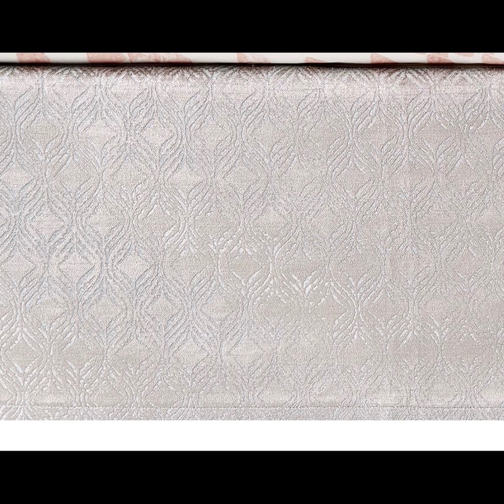 West Elm Pottery Barn Kids Metallic Crib Skirt New
